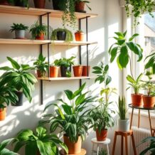 Półki i stojaki na rośliny: jak wybrać i zaaranżować zieloną ekspozycję dopasowaną do wnętrza i światła