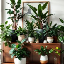 Rośliny na komodę w salonie: jak wybrać gatunki i osłonki dla efektownej aranżacji